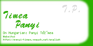 timea panyi business card